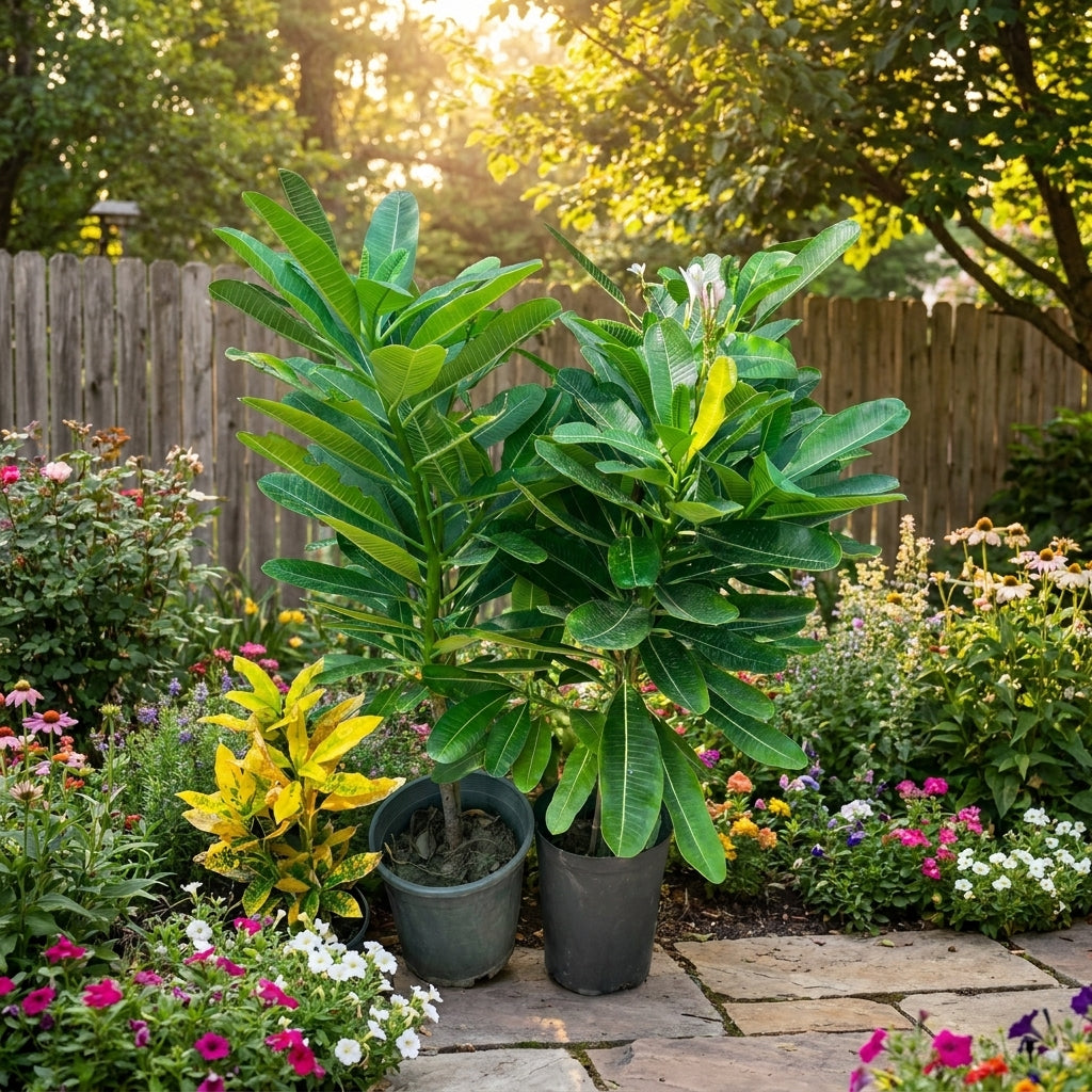Singapore Plumeria – White Frangipani | بلوميريا سنغافوري البيضاء