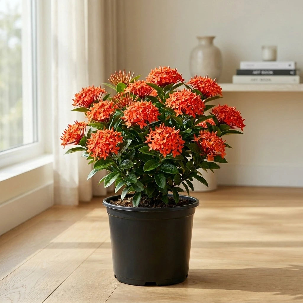 Ixora Plant – The Flame of the Woods – نبات الإكسورا